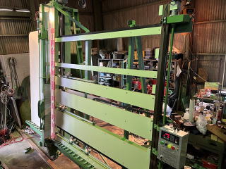 中古プラスチックパネルソー田中8尺サーボ定規付