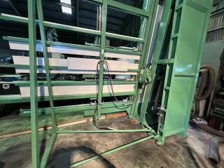 中古プラスチックパネルソー田中8尺サーボ定規付