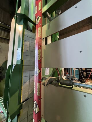 中古プラスチックパネルソー田中8尺サーボ定規付