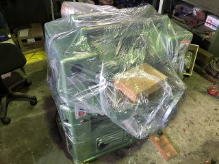 中古自動一面鉋松岡MSG360イガラシゴムロール樹脂仕様