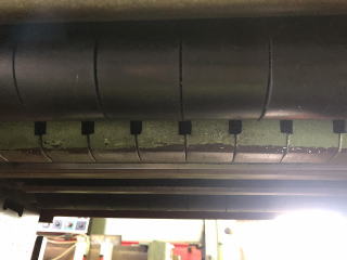 中古自動一面鉋松岡MSG360イガラシゴムロール樹脂仕様