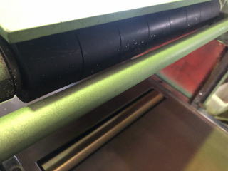 中古自動一面鉋松岡MSG360イガラシゴムロール樹脂仕様