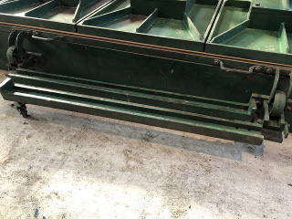 中古フラッシュプレスセイブ4尺x12尺引出定盤付き